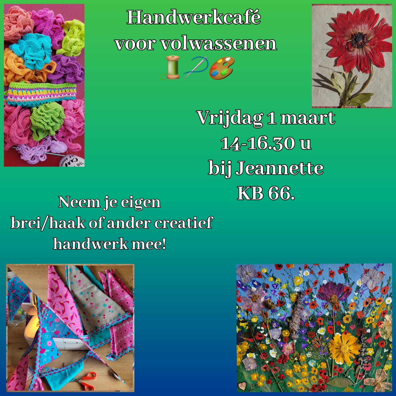 Handwerkcafe 1 maart 2024