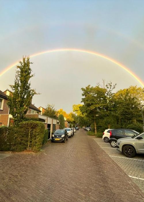 Regenboog boven Klein Brabant
